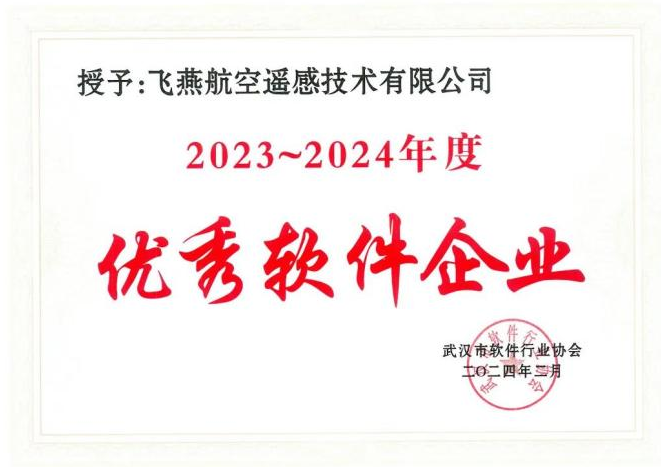 2023年度武漢市軟件行業(yè)“優(yōu)秀企業(yè)”、“優(yōu)秀工作者”稱號(hào)花落飛燕遙感